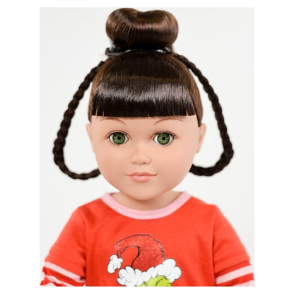 My Life As Poseable Grinch Sleepover 18 inch Doll, Brunette Hair, Green Eyes