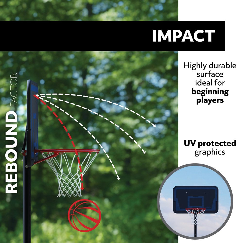 Lifetime Adjustable Portable Basketball Hoop, 44 inch HDPE Plastic Impact® (90759)