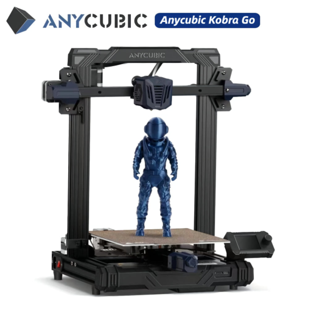 Anycubic FDM 3D Printer Kobra Go, Auto Leveling with 25-Point Precise Leveling Easy Model Removal 3D Printer for Beginners Print Size 8.66x8.66x9.84in Black Filament DIY Kit