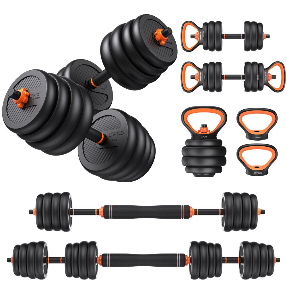  Adjustable Dumbbells, 50/70lbs Free Weight Set with Connector, 4 in1 Dumbbells Set Used as Barbell, Kettlebells, Push up Stand, Fitness Exercises for Home Gym Suitable Men/Women