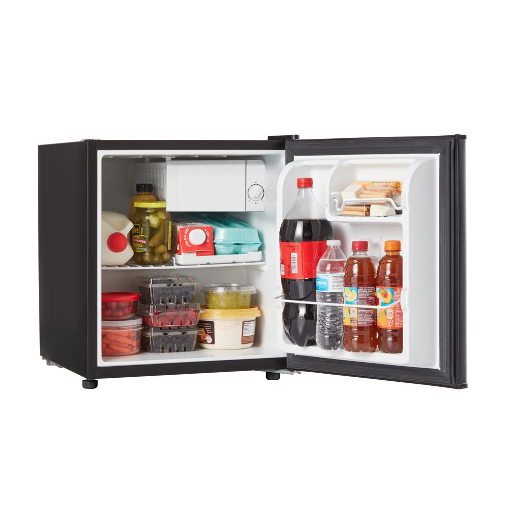  1.7 Cu Ft Single Door Mini Fridge GL17BK, Black