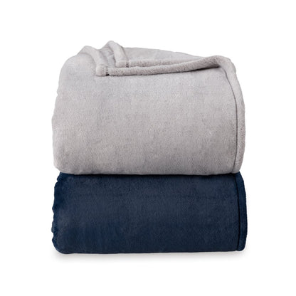 Hotel Style Luxury Plush Blanket 90” x 94” Navy