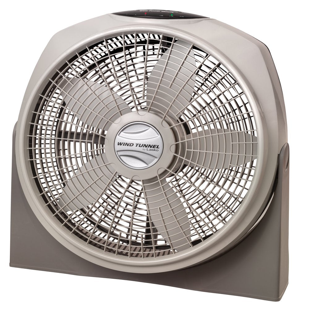 Lasko 20" Wind Tunnel 3-Speed Fan with Remote, Model A20700, Gray