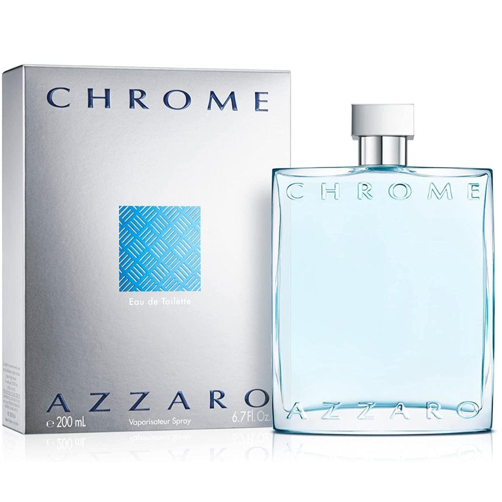 Azzaro Chrome Eau de Toilette, Cologne for Men, 6.7 oz