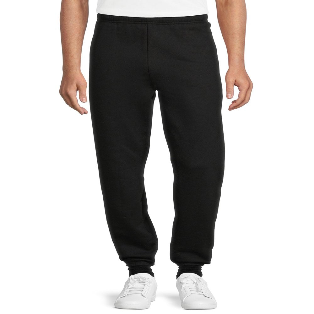 Athletic Works Men's Fleece Elastic Bottom Sweatpants, Sizes S-4XL