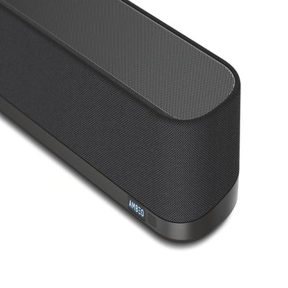 Sennheiser AMBEO Soundbar Plus for TV and Music with Immersive 3D Surround Sound, Virtual 7.1.4 Speaker Setup, Built-in Dual Subwoofers, Advanced Streaming Connectivity, Night Mode, Black