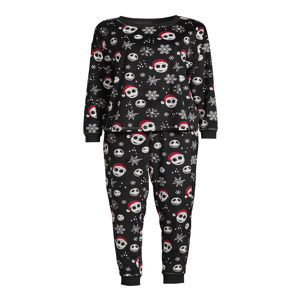 Nightmare Before Christmas Women's Christmas Top and Pants Pajama Set, 2-Piece, Sizes S-3X