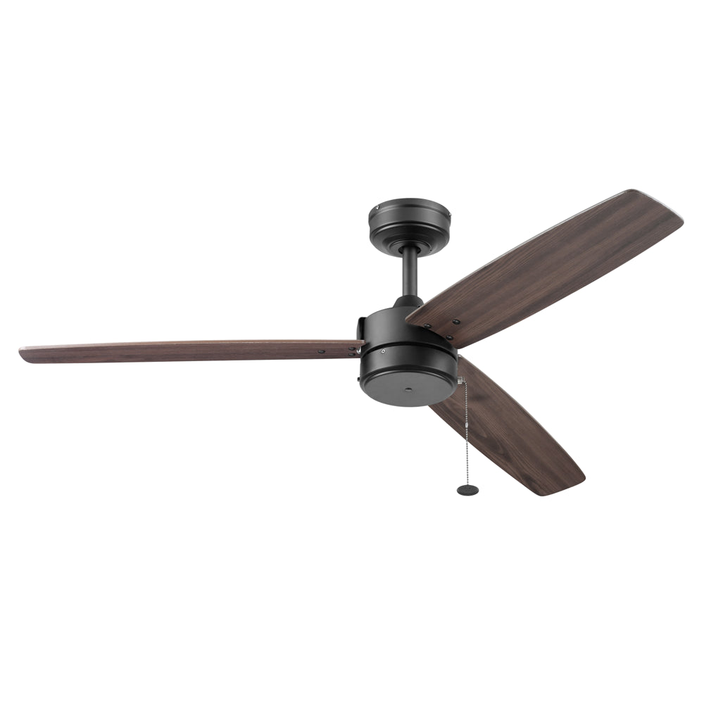 Better Homes & Gardens 52” Matte Black Indoor/Outdoor 3 Blade Ceiling Fan