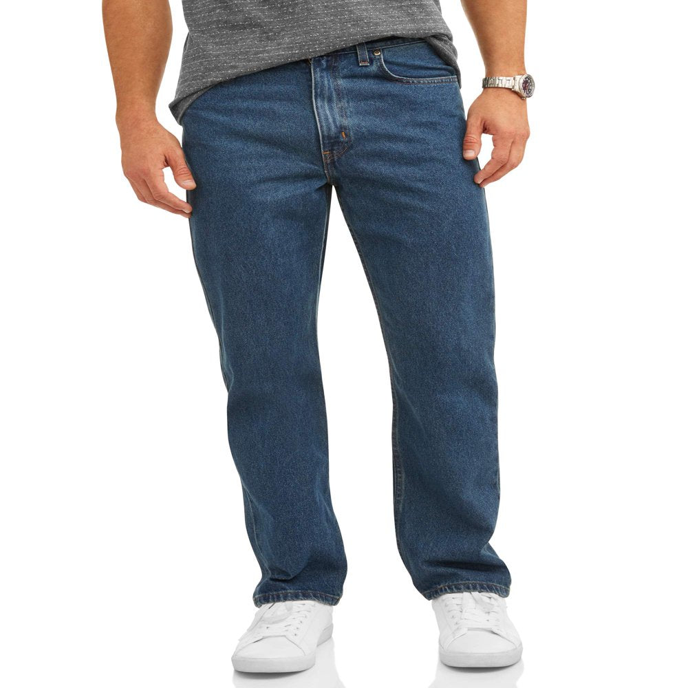  Men's and Big Men's 100% Cotton Relaxed Fit Jeans