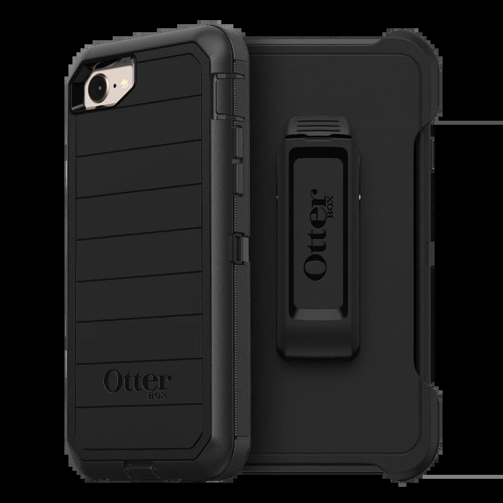 OtterBox Defender Series Pro Phone Case for Apple iPhone SE (3rd Gen-2022 and 2nd Gen-2020), iPhone 8, iPhone 7 - Black