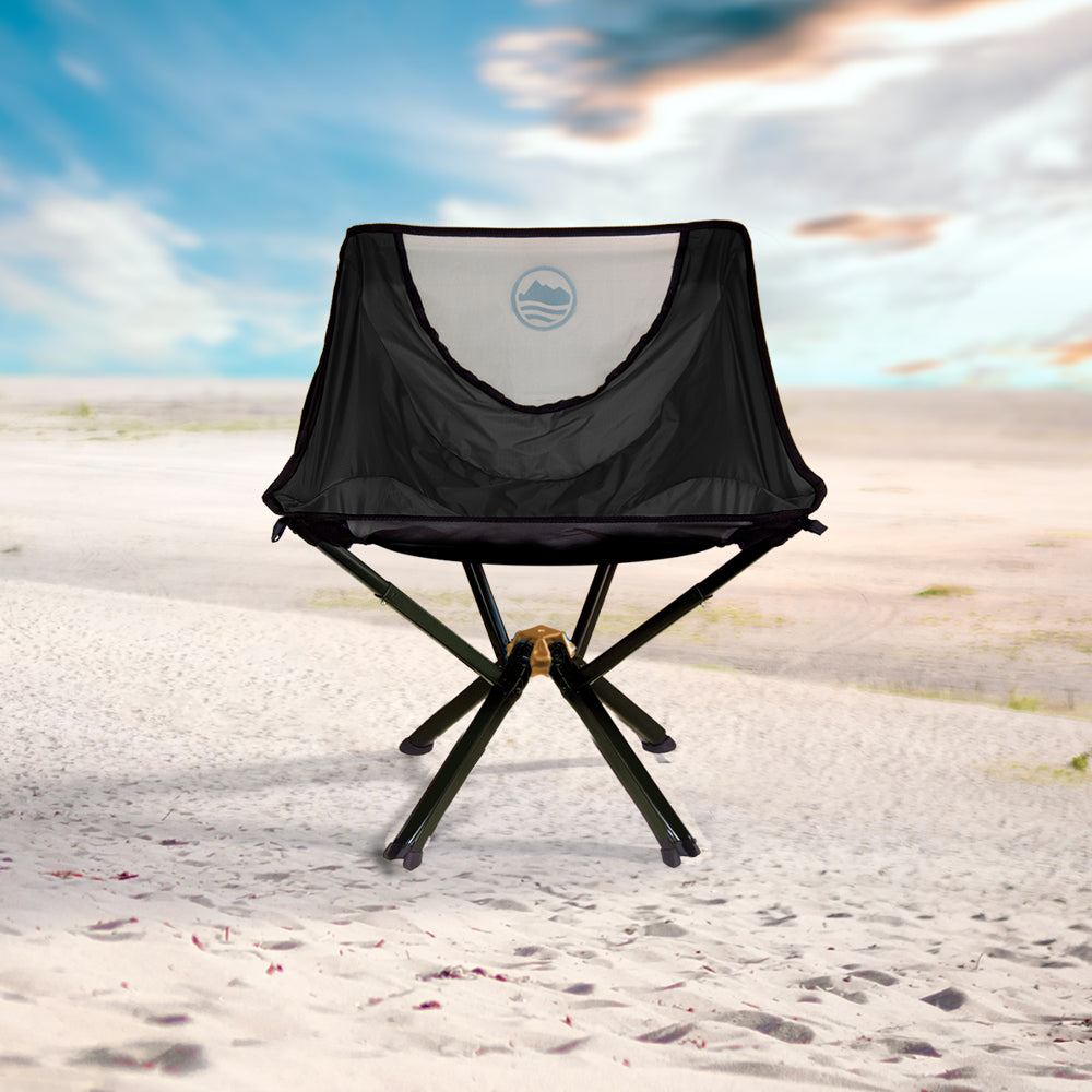 CLIQ Portable Chair Camping Chairs - A Small Collapsible Portable Chair That Goes Every Where Outdoors. Compact Folding Chair For Adults That Sets Up in 5 seconds | Camping Chair Supports 300 Lbs