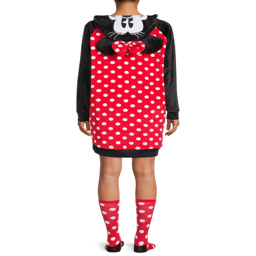 Women's Minnie Mouse Sleep Lounger with Socks