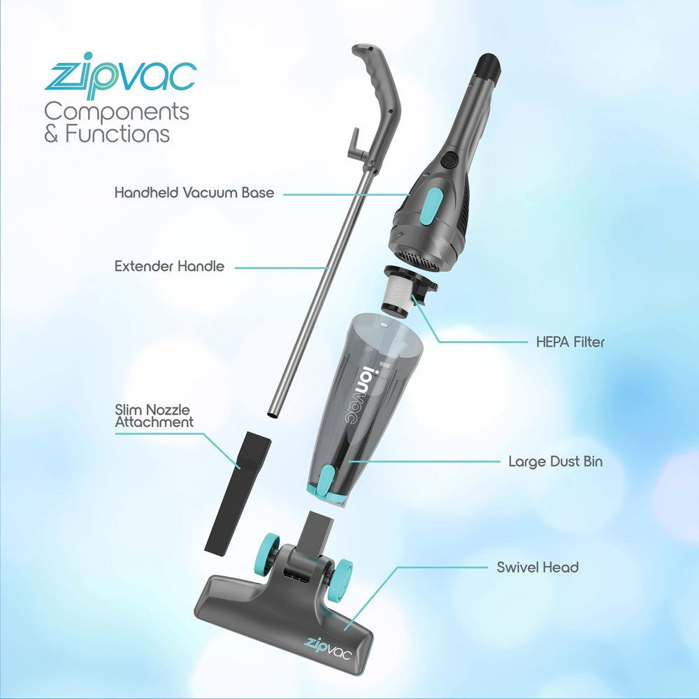 ionvac ZipVac, 3-in-1 Corded Upright/Handheld Floor and Carpet Vacuum Cleaner