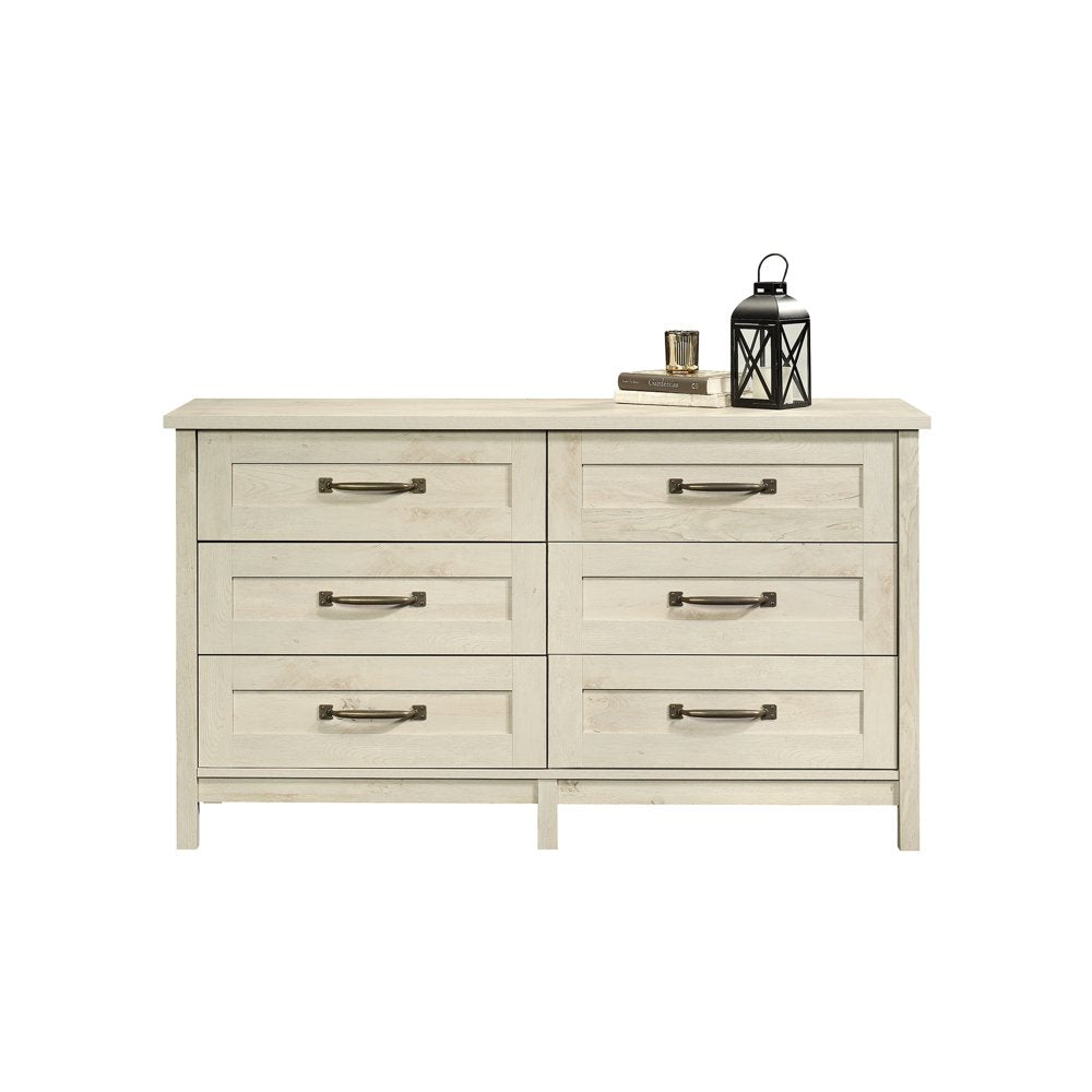 Better Homes & Gardens Modern Farmhouse 6 - Drawer Dresser, Rustic White Finish