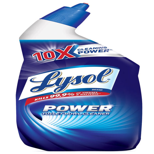 Lysol Power Toilet Bowl Cleaner Gel, For Cleaning and Disinfecting, Stain Removal, 24oz