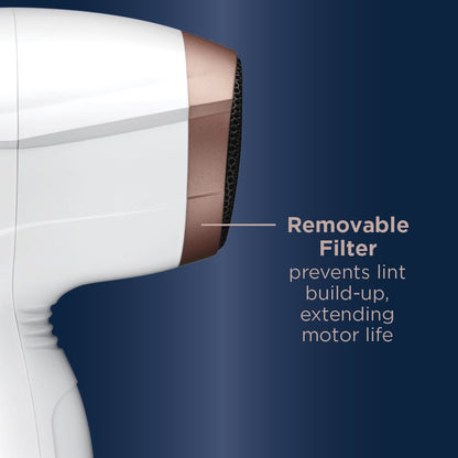 Conair Double Ceramic Technology Hair Dryer with Concentrator, 1875 Watts, Metallic 565DCR