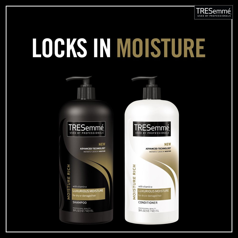 TRESemme Luxurious Moisture Shampoo and Conditioner Set with Vitamin E, 28 oz