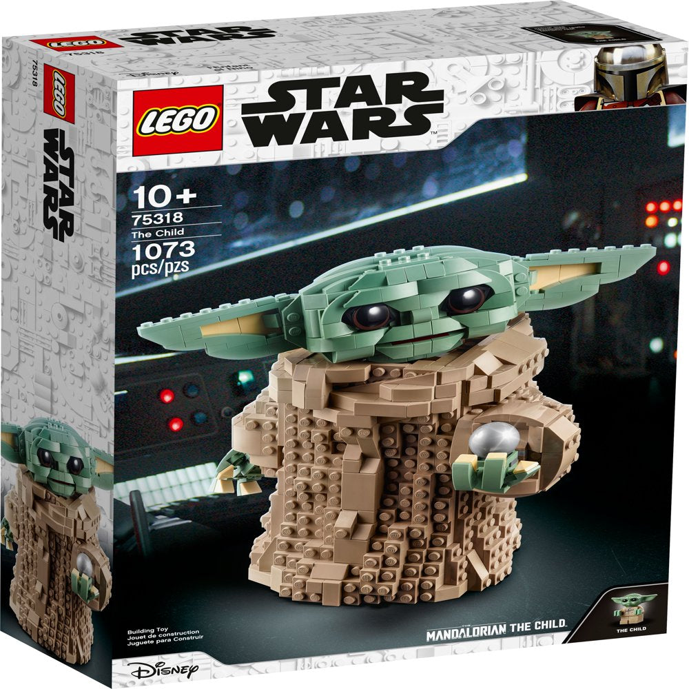 LEGO Star Wars: The Mandalorian The Child 75318 Baby Yoda Figure, Building Toy, Collectible Kids' Room Decoration, with Minifigure, Gift Idea