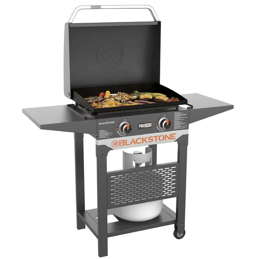 Blackstone Pro Series 2 Burner 22" Propane Pedestal Griddle with Hood