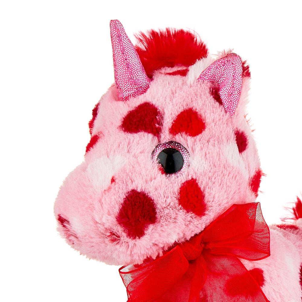 Valentine's Day Pink Unicorn Plush, 7 in, by Way To Celebrate