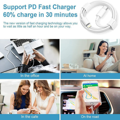 iPhone 14 13 12 11 Fast Charger-Apple MFi Certified-20W PD Type C Power Wall Charger with 6FT Charging Cable Compatible with iPhone 14/14 Pro Max/13/13 Mini/13 Pro/13 Pro Max/12/12 Pro/iPad Air