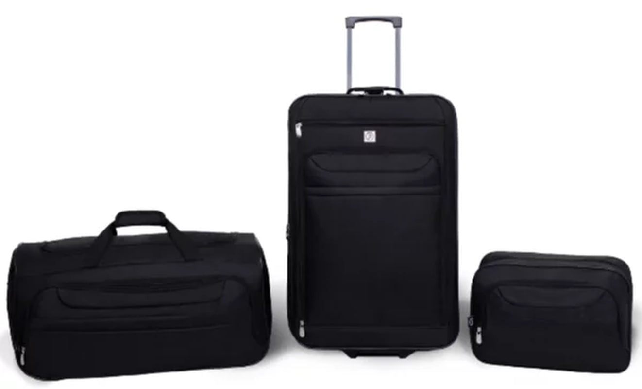 Protege 3-Piece Softside Luggage Value Travel Set - Blue