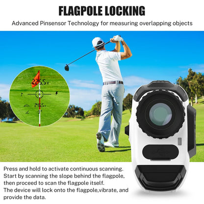 Segmart Golf Rangefinder, 900 Yards 7X Magnification Clear View Laser Range Finder