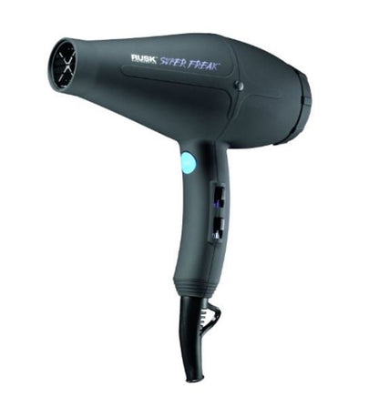 RUSK Speed Freak Professional Ceramic & Tourmaline Hair Dryer, Ionic, 2000 Watts, Black