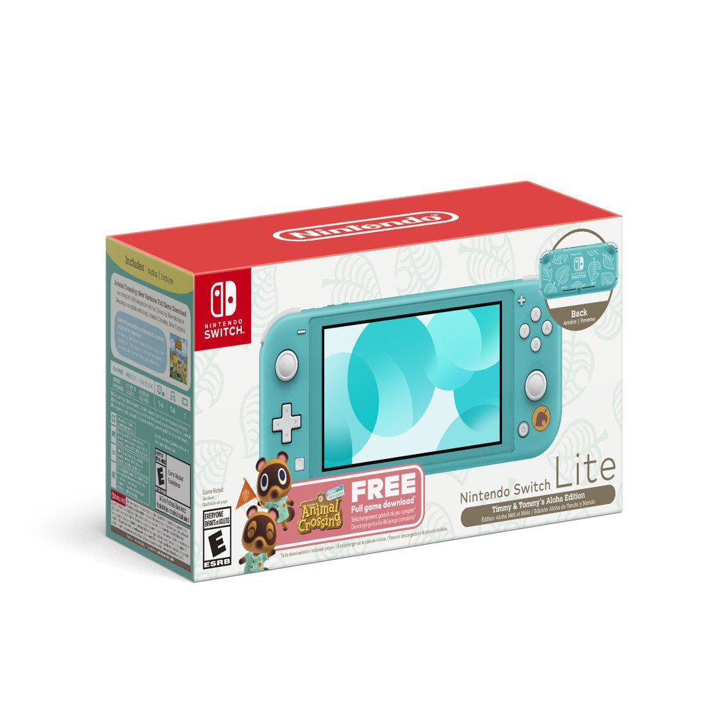 Nintendo Switch™ Lite (Timmy & Tommy’s Aloha Edition) Animal Crossing™: New Horizons Bundle (Full Game Download Included)