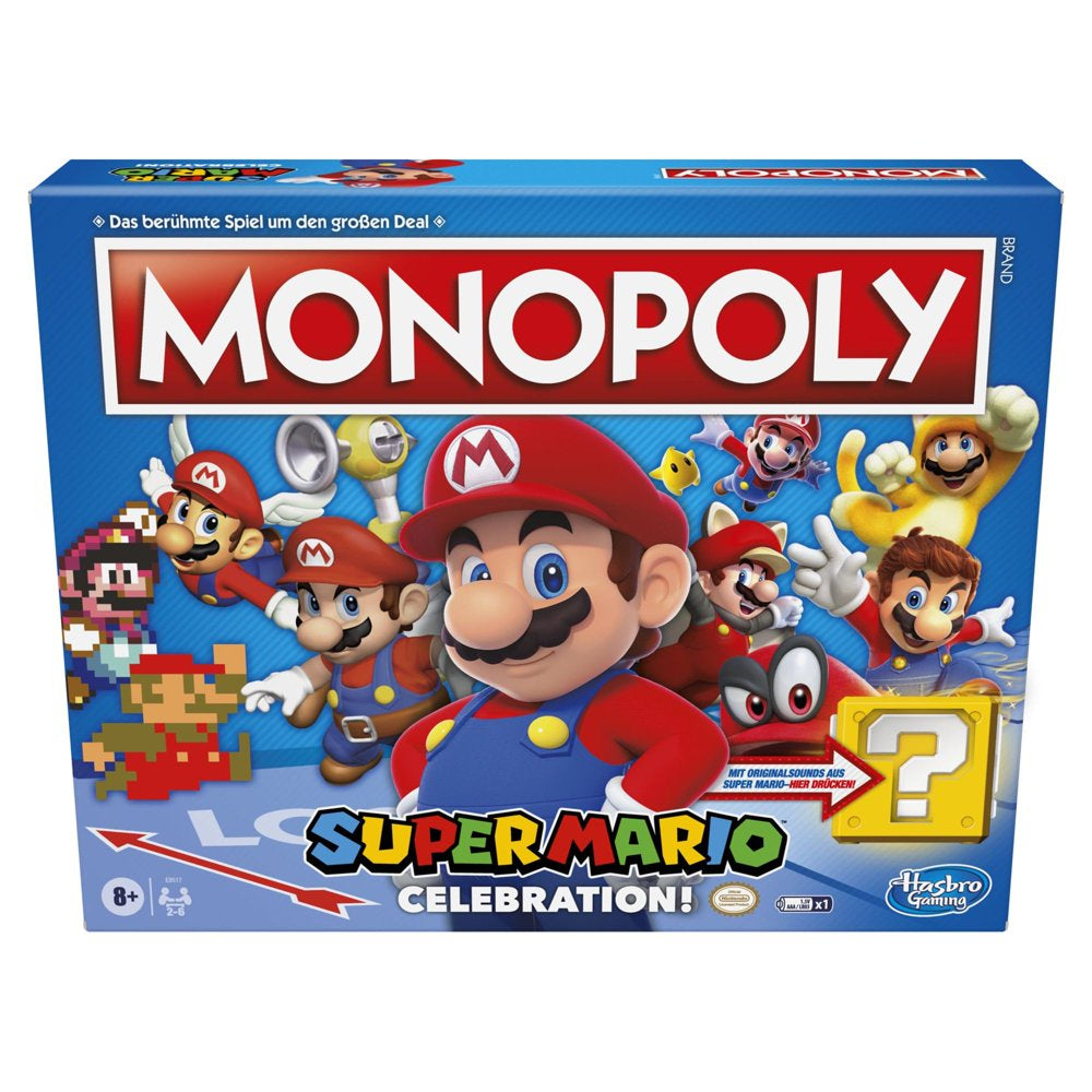 Monopoly Super Mario Celebration Edition Board Game for Kids Ages 8 and Up