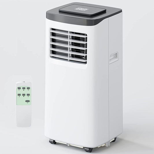 7000BTU Portable Air Conditioner - Portable AC Unit with Built-In Dehumidifier Fan Mode for Room up to 250 Sq.Ft. - Room Air Conditioner with 24Hour Timer & Remote Control Window Mount Kit