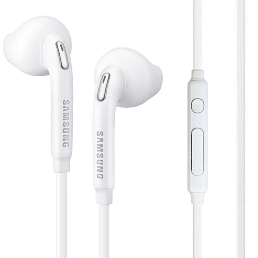 OEM Original Earbud Earphone Headset Headphones With Remote for Samsung Galaxy S6 edge S7 edge S8 S9 S8+ S9+ Plus EO-EG920LW sold by Afflux White