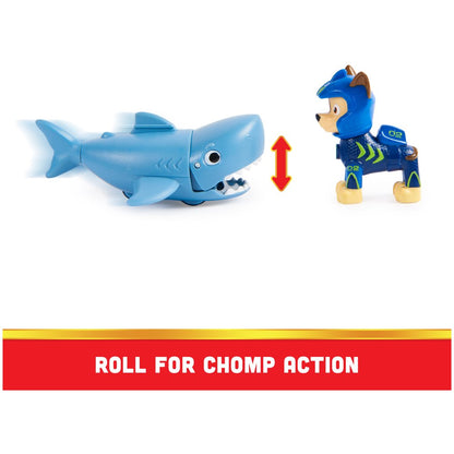 PAW Patrol, Aqua Pups Chase and Shark Action Figures for Kids Ages 3 and up