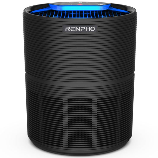 RENPHO Air Purifier for Home Large Room 1200 Sq.Ft, H13 True HEPA Filter Air Purifier for Smoke Allergies Pet Dander, Air Cleaner Eliminates Pollen Dust Odor, Ozone Free