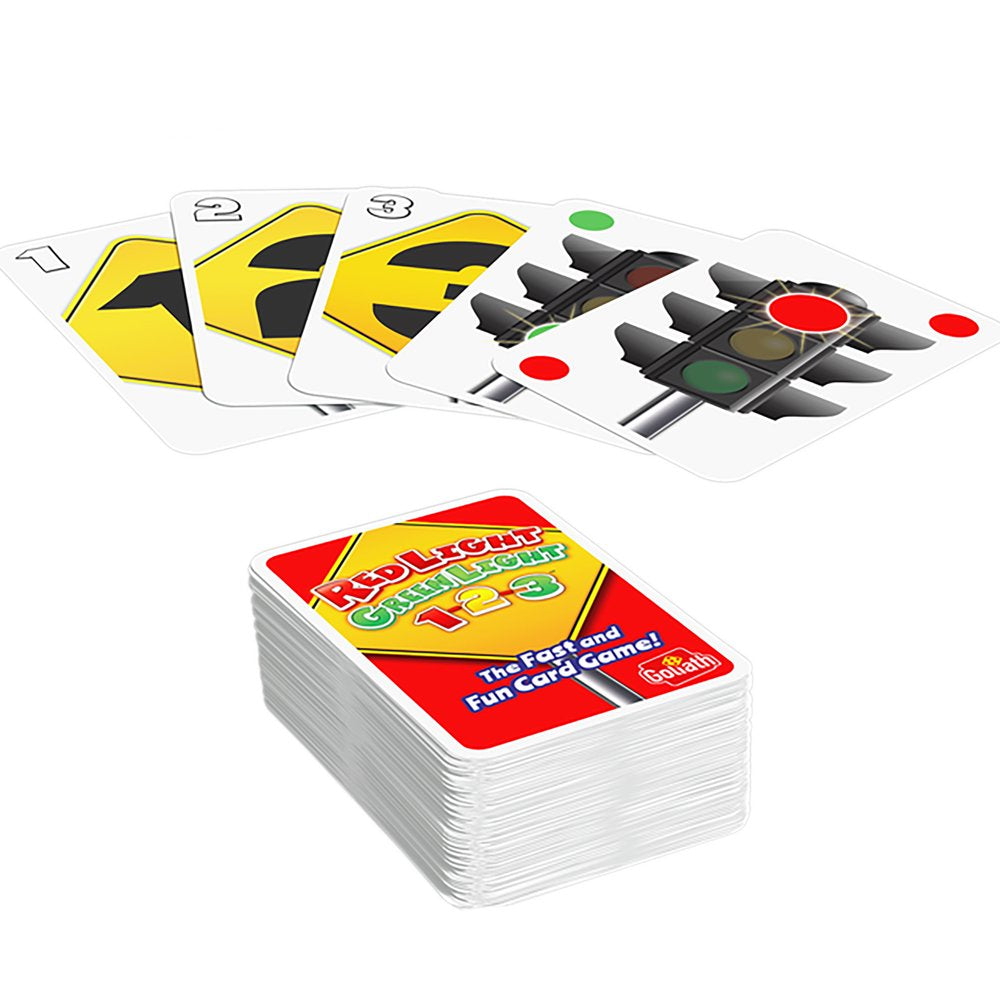 Red Light Green Light, 1-2-3 the Fast and Fun Card Game, Children Ages 5+