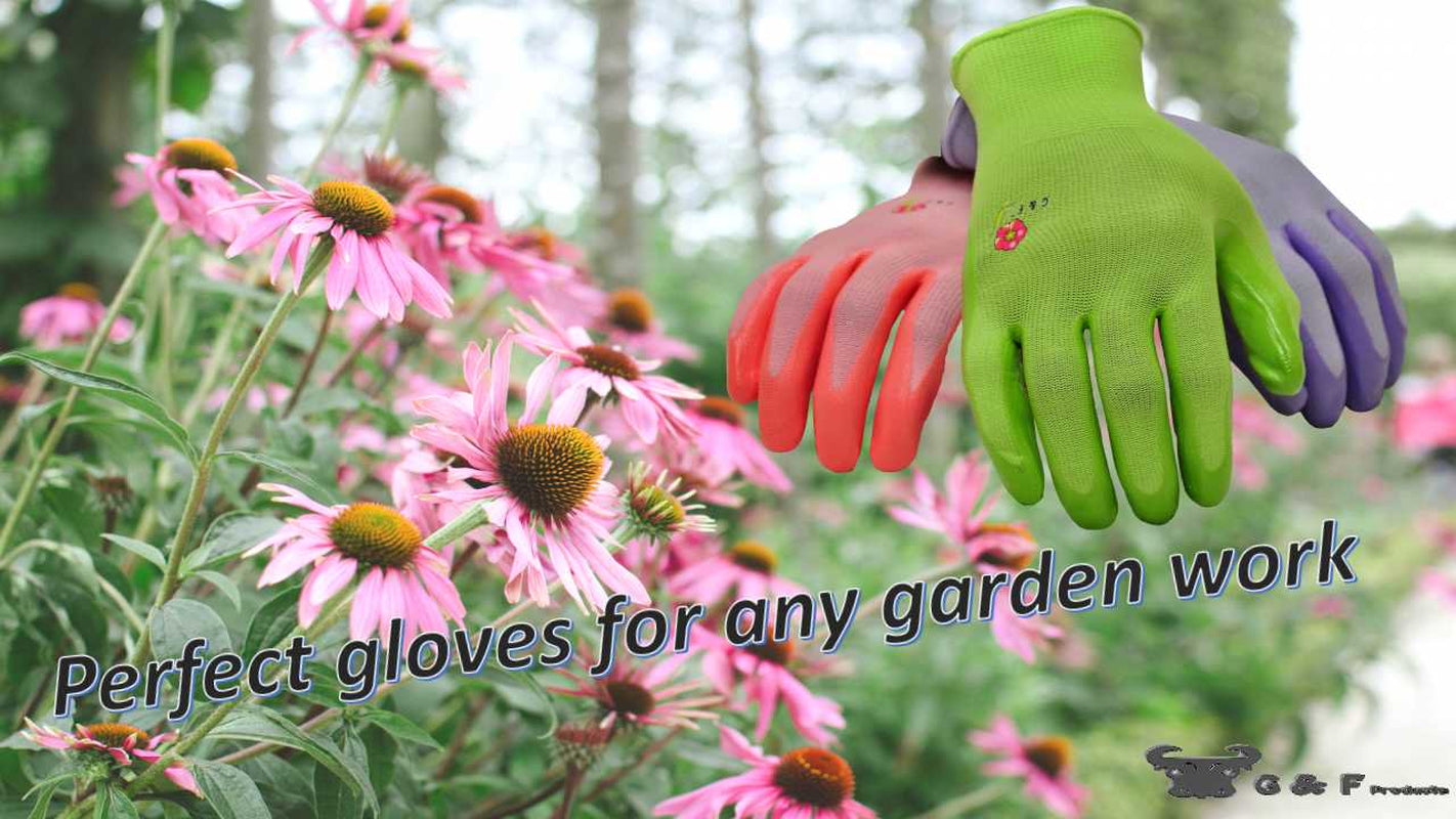  Women's Garden Gloves, Assorted Colors, Women's Medium, 6 Pairs