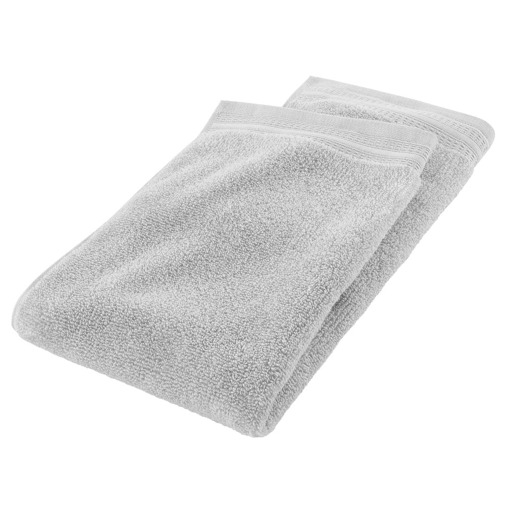 Hotel Style 6-Piece Egyptian Cotton Bath Towel Set, Platinum Silver