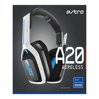  A20 Wireless Headset Gen 2 for PlayStation 5, PlayStation 4, PC & Mac - White/Blue