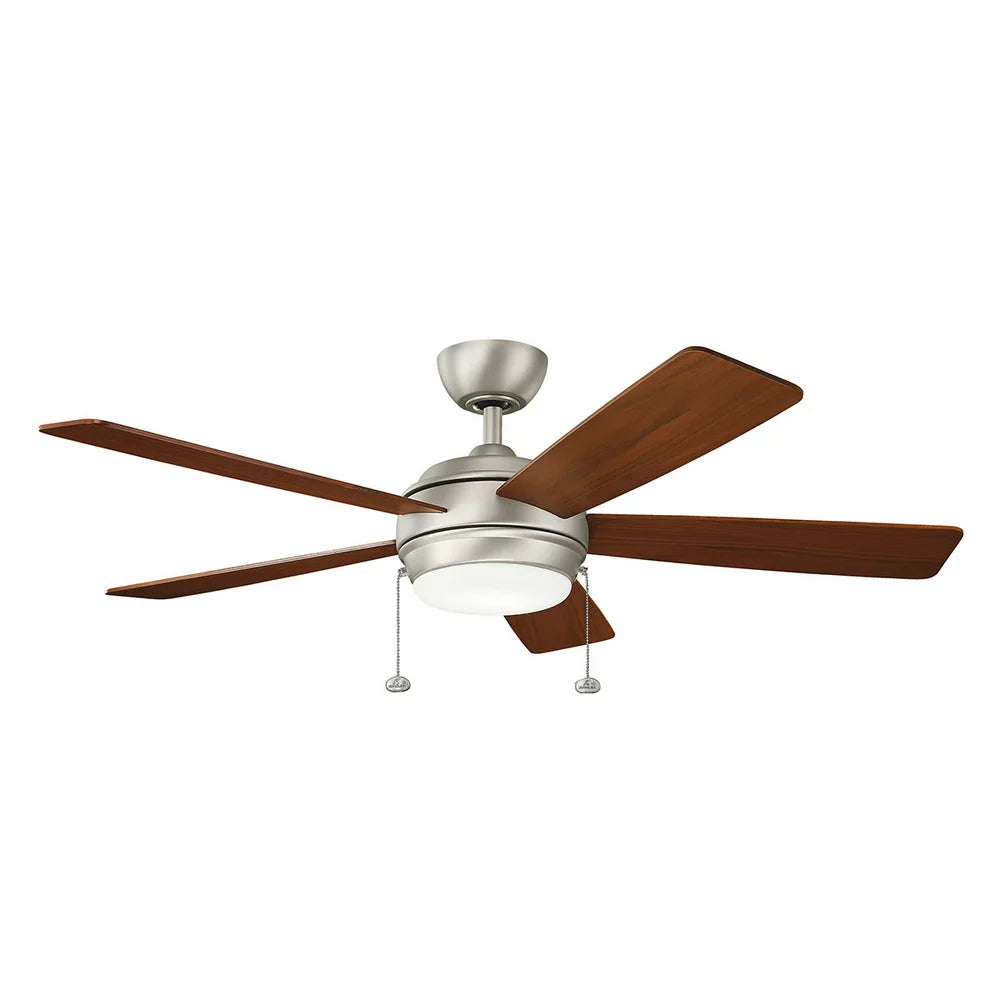 Kichler Starkk 52" Satin Black Integrated LED Ceiling Fan with Reversible Blades