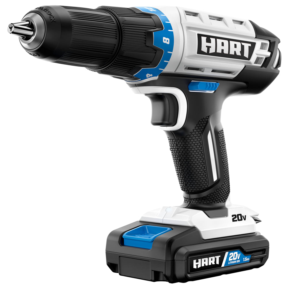 HART 3-Tool 20-Volt Cordless Combo Kit with and 16-inch Storage Bag, (1) 20-Volt 1.5Ah (1) 20-Volt 4.0Ah Lithium-Ion Batteries