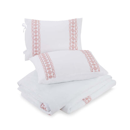 The Pioneer Woman White Cotton Eyelet 4-Piece Comforter Set, Full / Queen