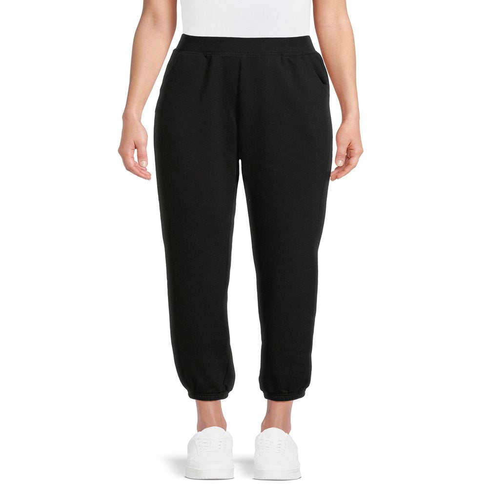 Athletic Works Women's Fleece Jogger Pants, 28” Inseam, Sizes XS-XXXL