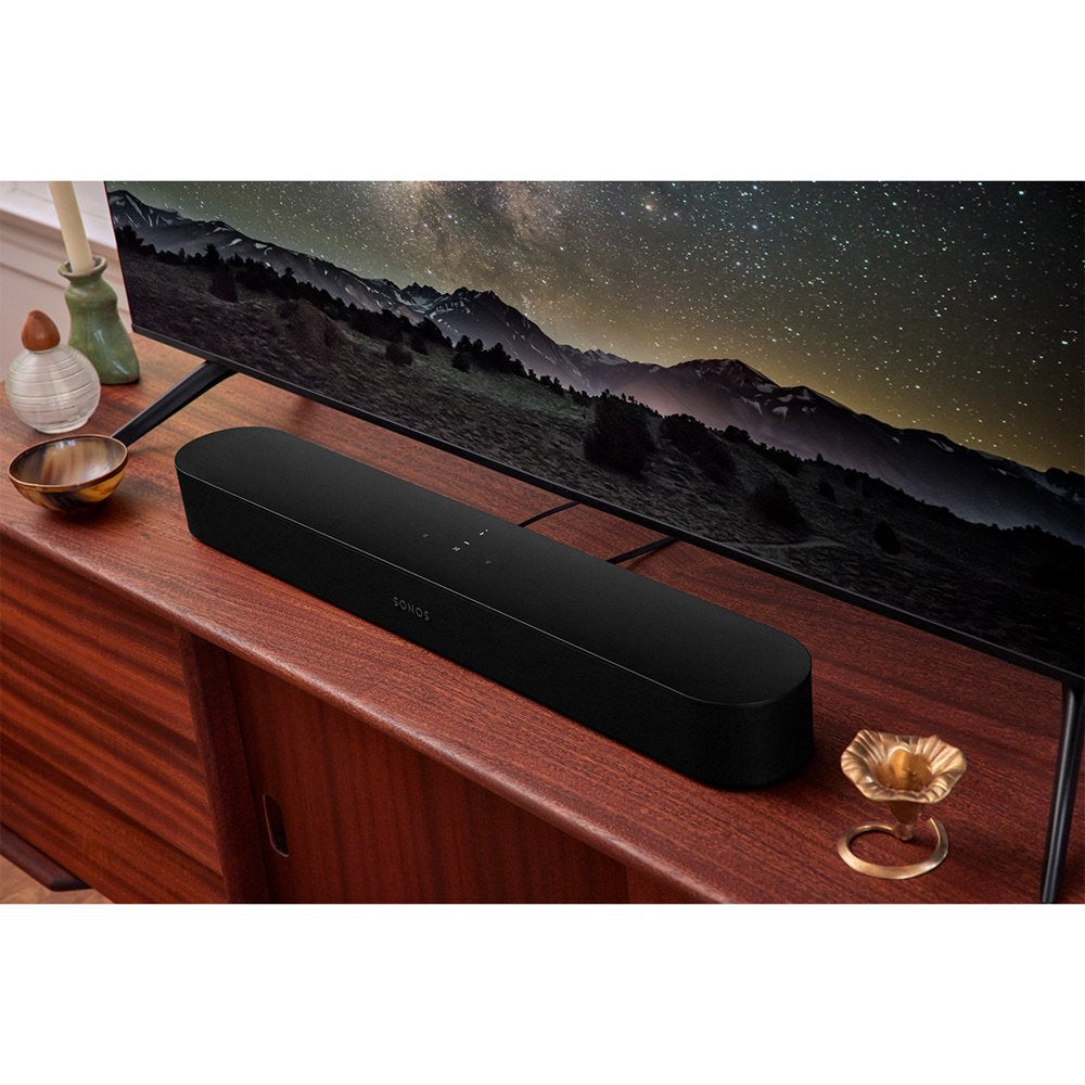 Sonos Beam (Gen 2) Compact Smart Sound Bar with Dolby Atmos (Black)