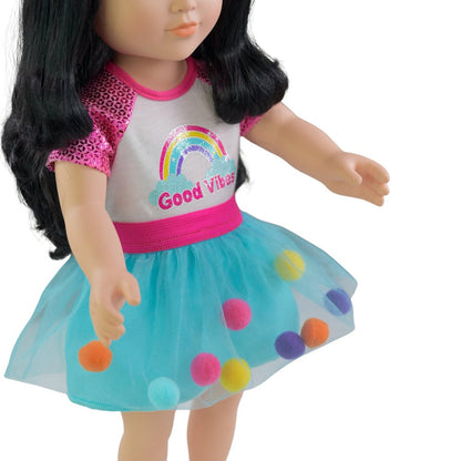 My Life As Quinn Posable 18 inch Doll, Black Hair, Brown Eyes