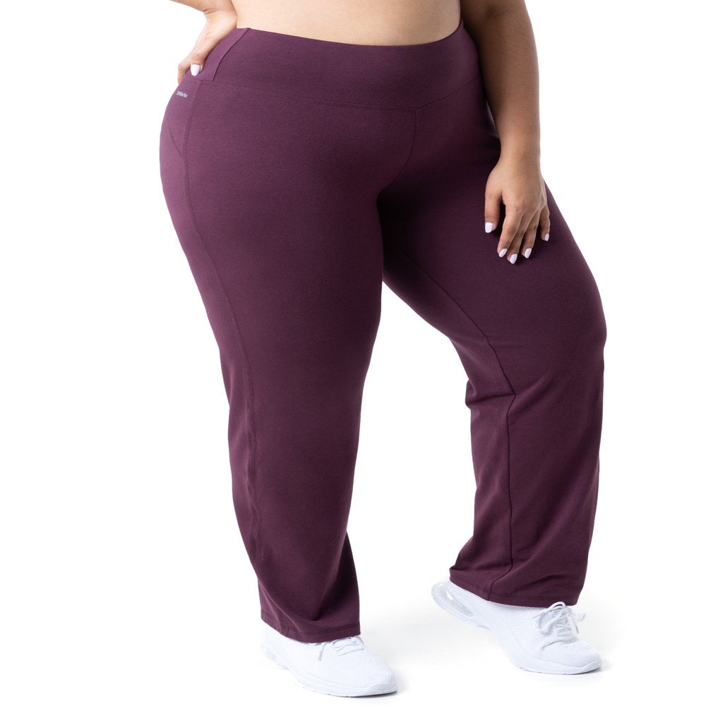  Women'S plus Size Core Active Relaxed Fit Pants, 2-Pack