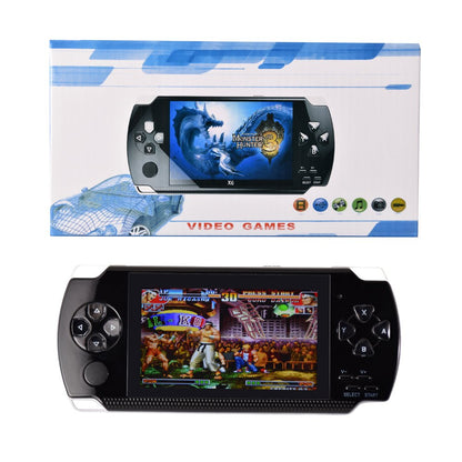  PSP Handheld Game Machine, X6 Updated Version, 8GB , 4 inch Screen, 480 * 800 resolution, 3000 Free Games, Black