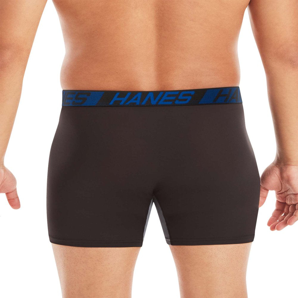 Hanes X-Temp Total Support Pouch Men's Boxer Briefs, Anti-Chafing Underwear, 3-Pack