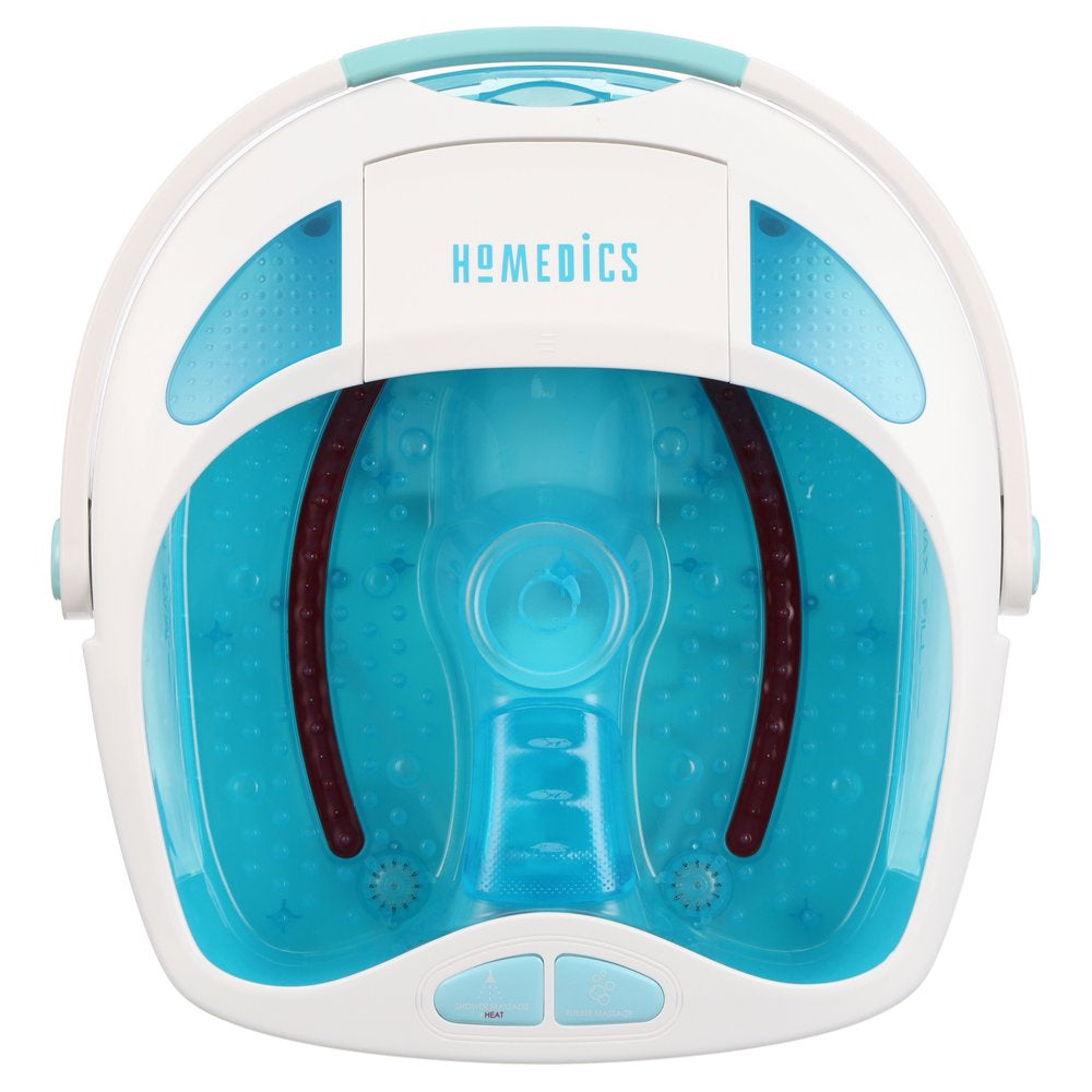 Homedics Shower Bliss Footspa with Massaging Water Jets, 3 Attachments and Toe-Touch Controls, FB-625