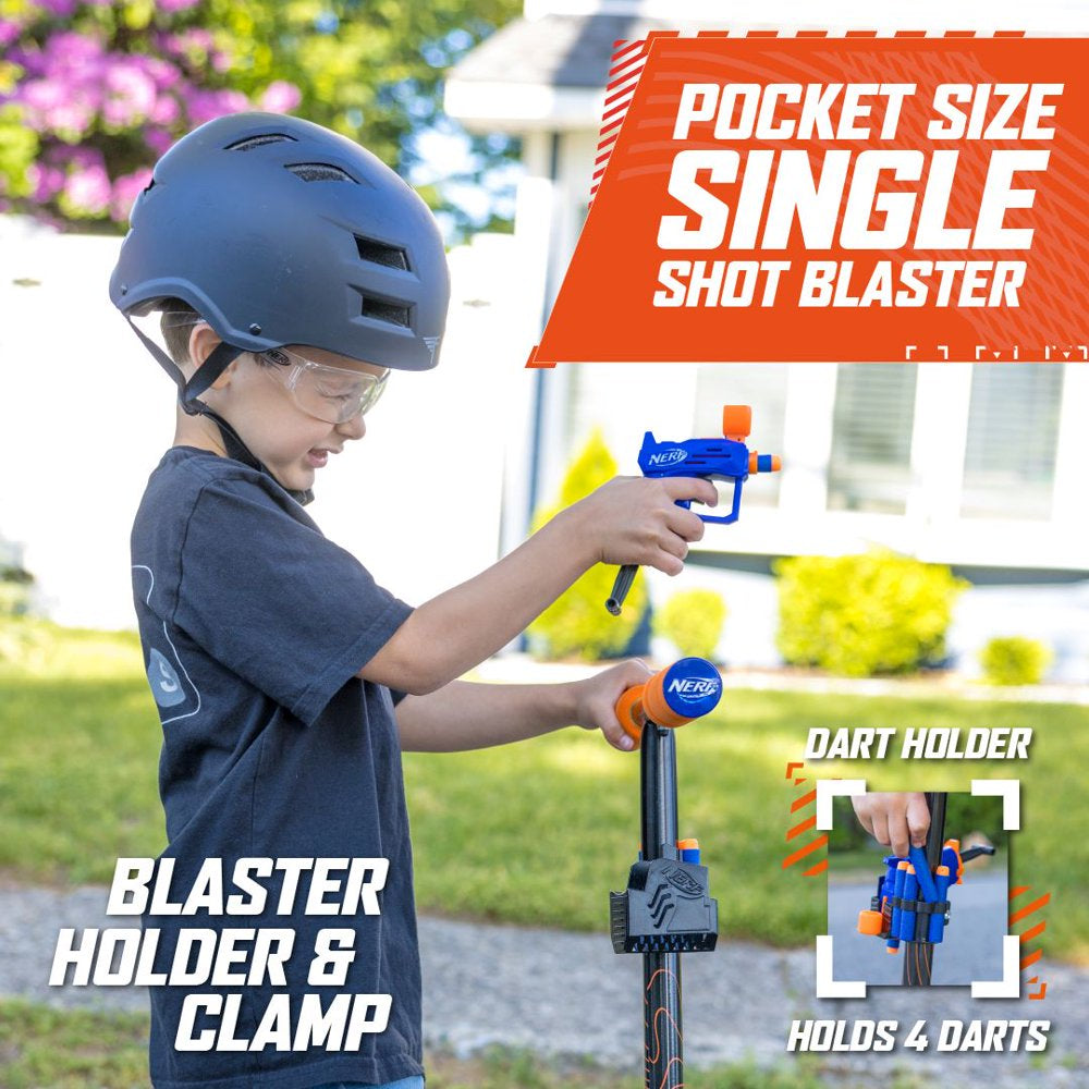 Nerf Scooter with Detachable Blaster for Any Child 8 and Up 185lb Weight Limit, 9lb Assembled Weight