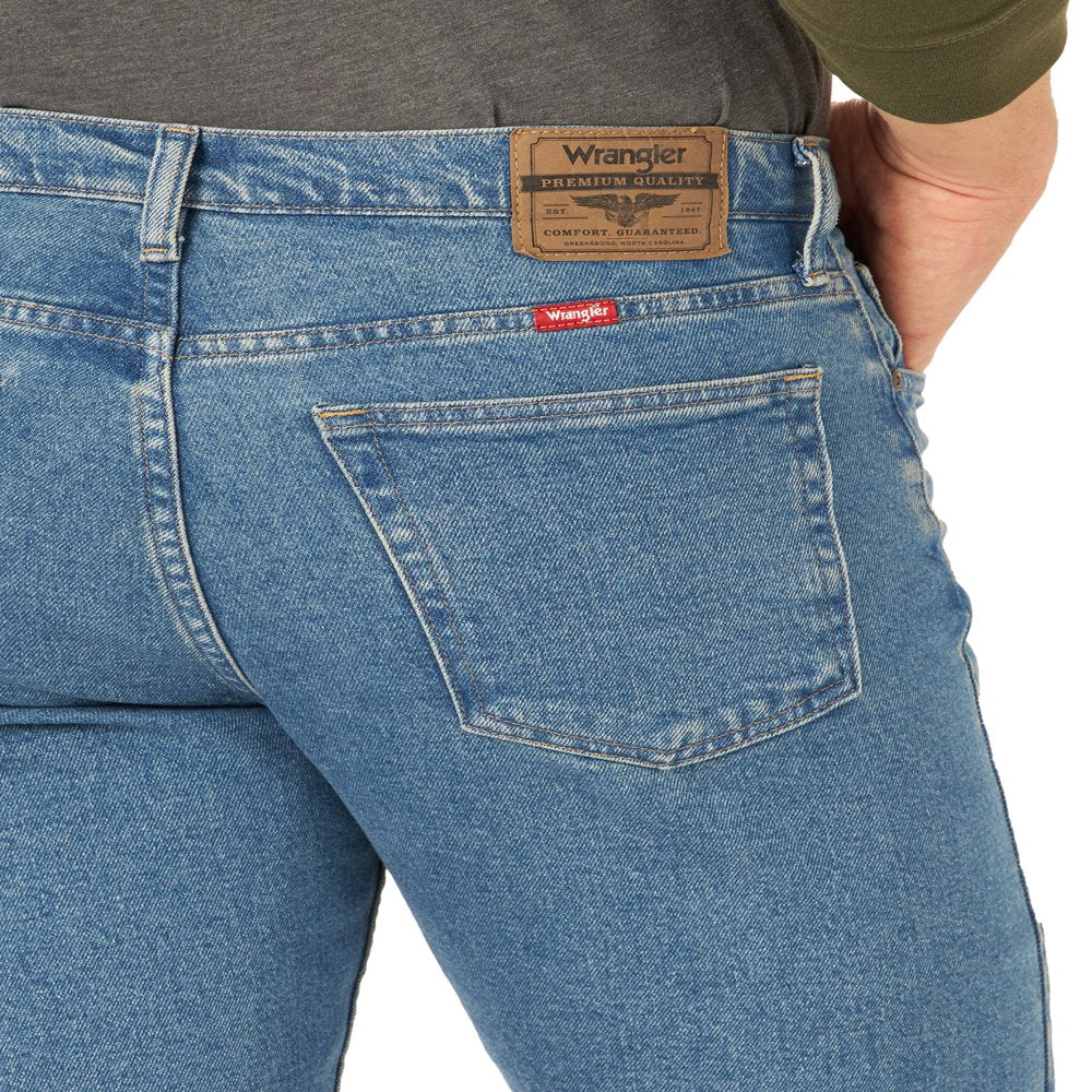 Wrangler Men's and Big Men's Relaxed Fit Jeans with Flex